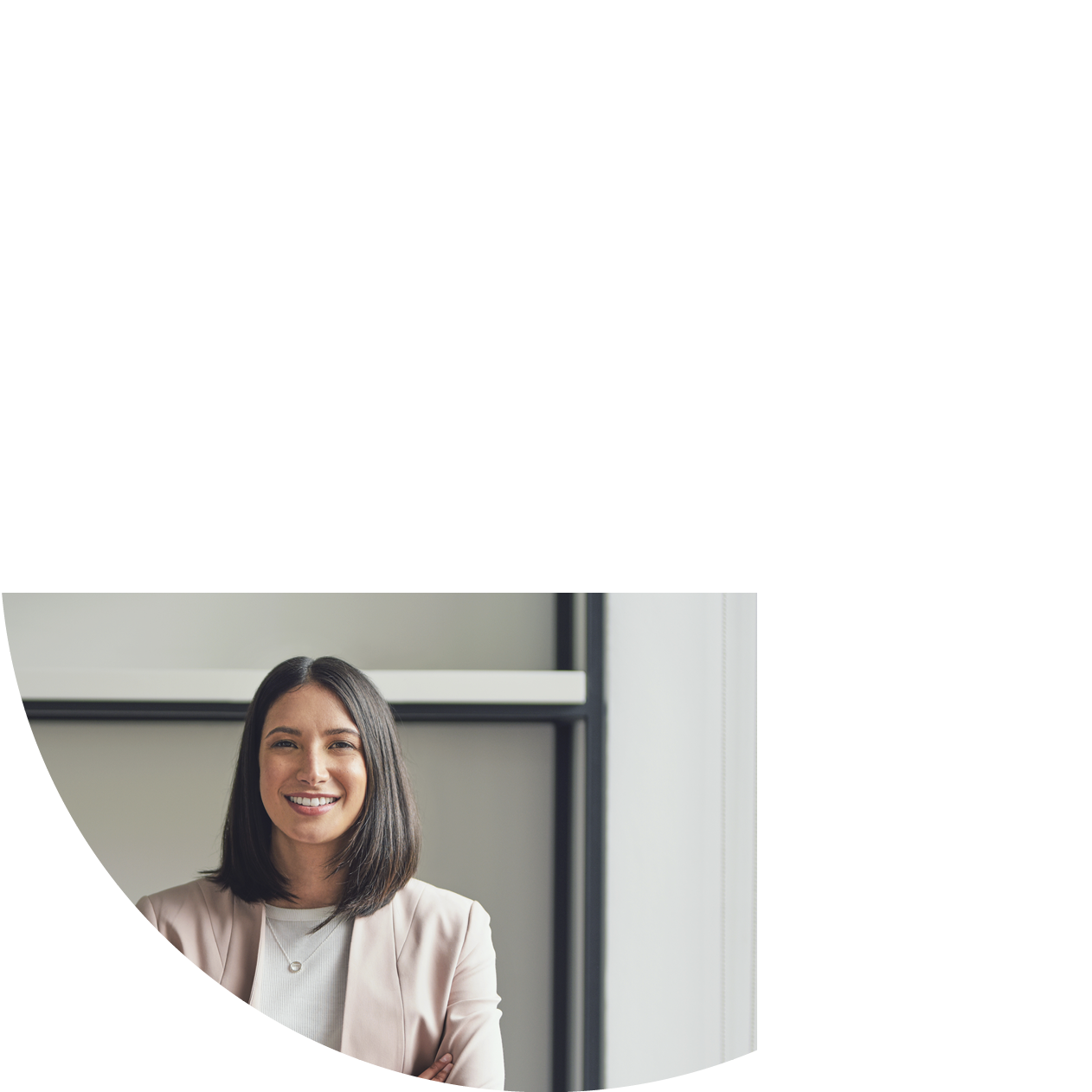 Cropped portrait of an attractive young businesswoman standing alone in her office with her arms folded during the day